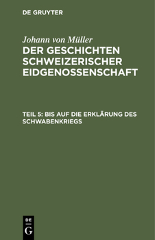 Hardcover Bis Auf Die Erklärung Des Schwabenkriegs [German] Book