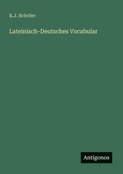 Paperback Lateinisch-Deutsches Vocabular [German] Book