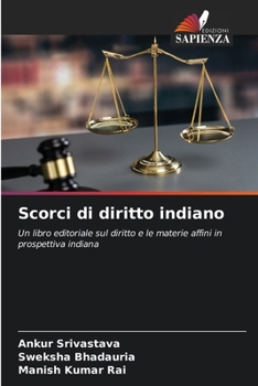 Paperback Scorci di diritto indiano [Italian] Book