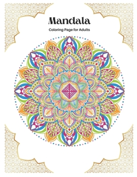 Mandala coloring book for adults: 100 Mandalas for stress relief | Mandala for Adults Relaxation: Mandala therapy | mandala black and white healing | ... coloring book | coloring sheets | Happy color