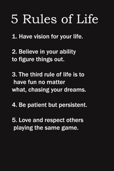 Paperback 5 Rules of Life ( Happy 55 Birthday ): 6x9 Lined Notebook, Gift For a Friend or a Colleague (Gift For Someone You Love), Birthday Gift Book