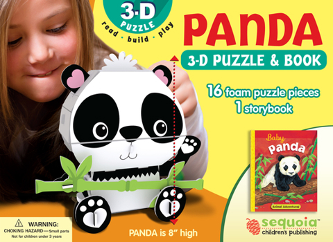 Hardcover Panda: Wildlife 3D Puzzle and Book [With 3-D Puzzle] Book