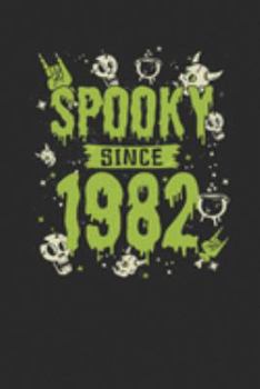 Spooky Since 1982: Graph Paper Notebook – Birthday Gift or Happy Halloween Gift for Women, Men, Kids and Teacher