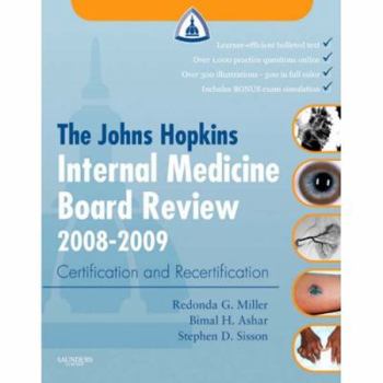 Paperback The Johns Hopkins Internal Medicine Board Review 2008-2009: With Online Exam Simulation Book