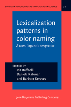 Lexicalization Patterns in Color Naming: A Cross-Linguistic Perspective - Book #78 of the Studies in Functional and Structural Linguistics