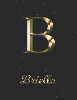 Briella: 1 Year Daily Planner (12 Months) | Yellow Gold Effect Letter B Initial First Name | 2020 - 2021 | 365 Pages for Planning | January 20 - ... | Plan Each Day, Set Goals & Get Stuff Done