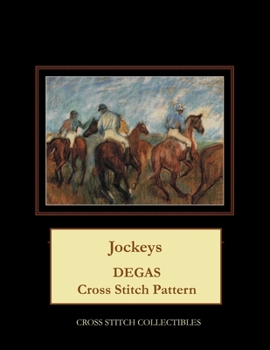 Paperback Jockeys: Degas Cross Stitch Pattern [Large Print] Book
