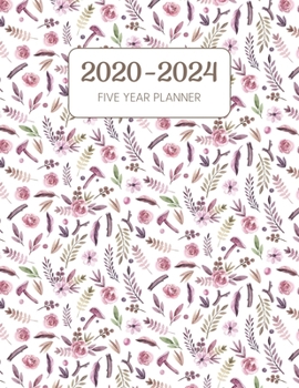 Paperback 2020-2024 Five Year Planner: Monthly Agenda & Schedule with US Holidays - 60 Months or 5 Years - Forest Shrooms And Sticks Book