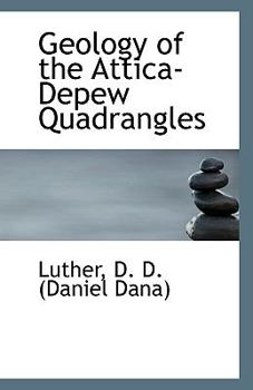 Paperback Geology of the Attica-DePew Quadrangles Book