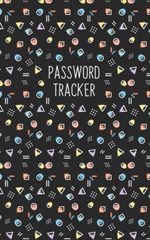 Paperback Password Tracker: Username and Internet Password Keeper: Retro Pattern Book