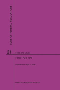 Paperback Code of Federal Regulations Title 21, Food and Drugs, Parts 170-199, 2020 Book