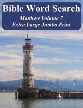 Paperback Bible Word Search Matthew Volume 7: King James Version Extra Large Jumbo Print [Large Print] Book