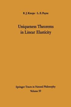 Paperback Uniqueness Theorems in Linear Elasticity Book