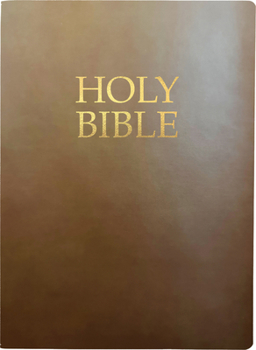 Bonded Leather Kjver Holy Bible, Large Print, Coffee Ultrasoft [Large Print] Book