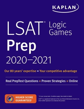 Paperback LSAT Logic Games Prep 2020-2021: Real Preptest Questions + Proven Strategies + Online Book