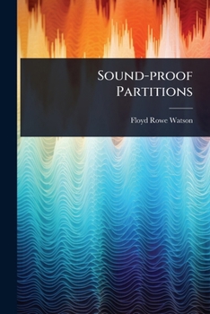 Paperback Sound-proof Partitions Book