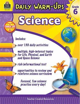 Paperback Daily Warm-Ups: Science Grade 6 Book