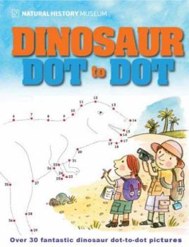 Paperback Dinosaur Dot to Dot Book