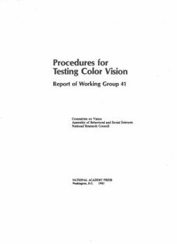 Paperback Procedures for Testing Color Vision: Report of Working Group 41 Book