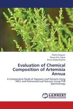 Paperback Evaluation of Chemical Composition of Artemisia Annua Book