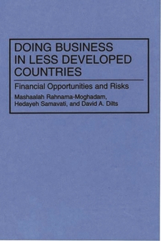 Hardcover Doing Business in Less Developed Countries: Financial Opportunities and Risks Book