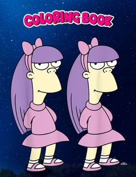 Coloring Book: The Simpsons Sherri and Terri Twins, Children Coloring Book, 100 Pages to Color