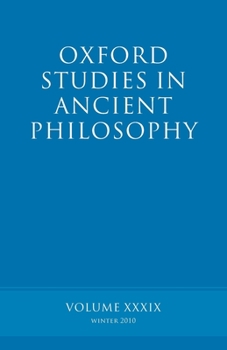 Paperback Oxford Studies in Ancient Philosophy Volume Book