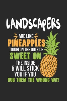 Paperback Landscapers Are Like Pineapples. Tough On The Outside Sweet On The Inside: Landscaper. Graph Paper Composition Notebook to Take Notes at Work. Grid, S Book