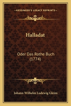 Paperback Halladat: Oder Das Rothe Buch (1774) [German] Book
