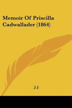 Paperback Memoir Of Priscilla Cadwallader (1864) Book