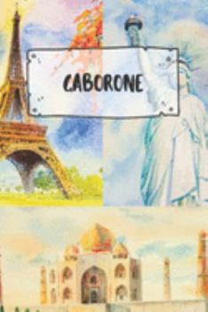 Paperback Gaborone: Ruled Travel Diary Notebook or Journey Journal - Lined Trip Pocketbook for Men and Women with Lines Book