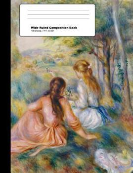 Paperback Auguste Renoir in the Meadow Composition Notebook Book