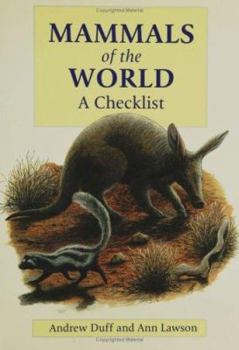 Hardcover Mammals of the World: A Checklist Book