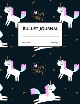 Bullet Journal: Simple Unicorn Dot Grid Notebook - Dotted Note Pad for Kids, Girls, Teens, Tweens, Women - Gifts for Birthday and Christmas | Design 98835