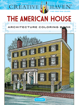 Paperback Creative Haven the American House Architecture Coloring Book