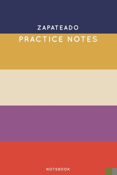 Paperback Zapateado Practice Notes: Cute Stripped Autumn Themed Dancing Notebook for Serious Dance Lovers - 6"x9" 100 Pages Journal Book