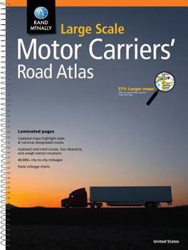 Spiral-bound Rand McNally Large Scale Motor Carriers' Road Atlas Book