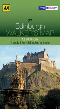 Paperback AA Edinburgh Walker's Map Book