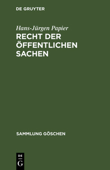 Hardcover Recht der öffentlichen Sachen [German] Book