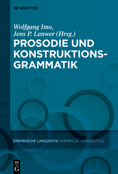 Hardcover Prosodie Und Konstruktionsgrammatik [German] Book