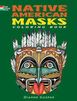 Paperback Native American Masks Coloring Book