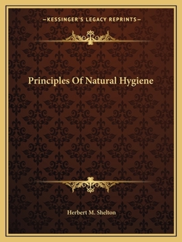 Paperback Principles Of Natural Hygiene Book