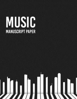 Paperback Music Journal (Diary, Notebook): Wide Staff Manuscript Paper Notebook - 9 Large Staves Per Page 102 Pages Book