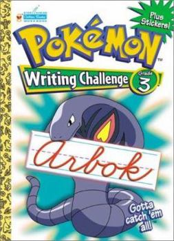 Paperback Pokemon Cursive Challenge Grade 3 with EZ Peel Stickers (Workbooks With Stickers) Book