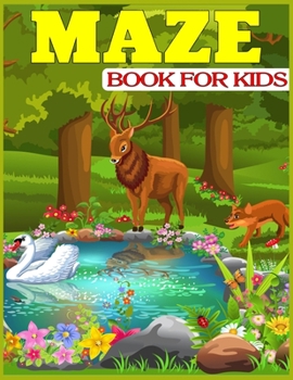 Paperback Maze Book for Kids: The Amazing Big Mazes Puzzle Activity workbook for Kids with Solution Page Book