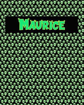 120 Page Handwriting Practice Book with Green Alien Cover Maurice: Primary Grades Handwriting Book