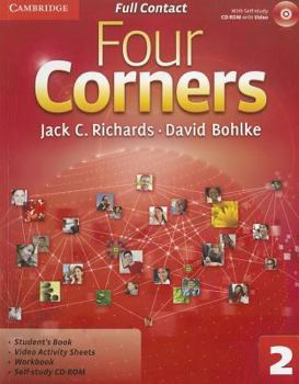 Paperback Four Corners Level 2 Full Contact with Self-Study CD-ROM Book