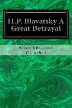 Paperback H.P. Blavatsky A Great Betrayal Book