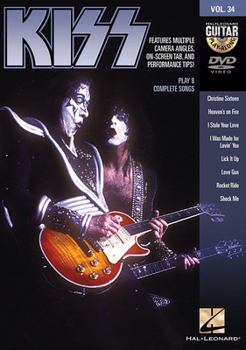 DVD Kiss: Guitar Play-Along DVD Volume 34 Book