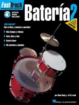 Paperback Fast Track Drum Method - Spanish Edition Book/Online Audio Book